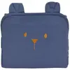 Image de Tapis À Langer De Voyage Coton Bio Ourson Bleu Marine