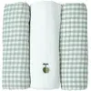 Image de Lot De 3 Langes Gaze De Coton Bio Vert Sauge