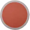 Image de Tapis Rond Laine Tressé Nolan Rouille