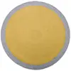 Image de Tapis Rond Laine Tressé Nolan Curcuma