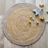 Image de Yhuki Tapis Jute & Laine Taupe