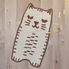 Image de Tapis Chambre Enfant Coton Lavable Petit Chat Little Charlie Ecru Et Caramel