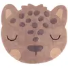 Image de Tapis Chambre Enfant Coton Lavable Petit Léopard Little Sören Marron