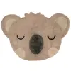 Image de Tapis Chambre Enfant Coton Lavable Koala Little Olsen Brun