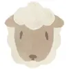 Image de Tapis Chambre Enfant Petit Mouton Lolho Wool Multicolore