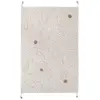 Image de Tapis Enfant Coton Lavable Motif Fleurs Gentle Flora Ecru