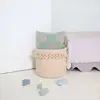 Image de Panier De Rangement En Corde De Coton Avec Finition Pétales Louna Beige Nude
