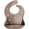 Image de Bavoir En Silicone Minouche Taupe Taupe