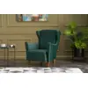Image de Fauteuil à oreilles en velours - WILLIAMS
