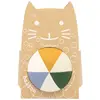 Image de Balle En Coton Moutarde (10 Cm) Jaune, Bleu, Vert