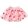 Image de Jupe Enfant En Tulle Rose À Coeurs Rouges   Taille Élastique, Idéale Fête Et Déguisement (3-8 Ans) Rose