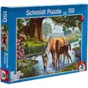 Image de Puzzle Chevaux Dans Le Ruisseau 150 Pcs Bleu