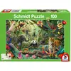 Image de Puzzle Les Animaux De La Jungle 100 Pcs Vert
