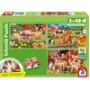 Image de 3 Puzzles - Animaux de la ferme 48 Pièces Schmidt Spiele