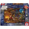 Image de Puzzle Le Père Noël Et Ses Lutins 1000 Pcs Bleu