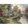 Image de Puzzle en bois - Le Village au Bord du Lac 1000 Pièces Schmidt Spiele