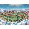Image de Map Art - Alpine Mountain World 2000 Pièces Heye