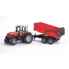 Image de Tracteur 7480 Avec Benne Massey Rouge