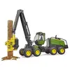Image de Abatteuse John Deere 1270g Avec Tronc Vert Et Jaune