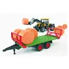 Image de Remorque De Transport De Balles Avec 8 Balles Rondes Multicolore