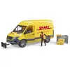 Image de Mb Sprinter Dhl Avec Chauffeur Jaune