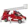 Image de Camion Pompier Mercedes Benz Sprinter Avec Échelle, Pompe À Eau Et Module Son Et Lumière Rouge