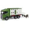 Image de Camion De Transport D'animaux Scania Super 560r Avec 1 Boeuf Vert