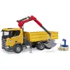 Image de Camion De Chantier Scania Super 560r Avec Grue Et 2 Palettes Jaune