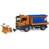 Image de Man Tgs Pour Service D'hiver Avec Lame De Chasse-neige Orange Et Bleu