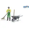 Image de Figurine Fermier Avec Brouette Et Accessoires Multicolore
