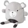 Image de Peluche Et Coussin Réconfortant Pour Bébé Lil Cuties Gris Argenté / Ourson