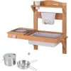 Image de Cuisine Extérieure À Suspendre En Bois Fsc® + Accessoires Teck