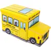 Image de Coffre De Rangement Et Banc Bus Scolaire Jaune