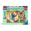 Image de Puzzle Stitch Aloha 3x49 Pcs Bleu