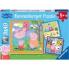 Image de Puzzle Peppa Pig 3x49 Pcs Bleu