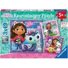 Image de Puzzle L'heure De Jouer Avec Gabby 3x49 Pcs Rose