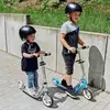Image de Trottinette Pour Enfant Little Bigwheel - Bleu Ciel Argent Et Bleu