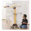 Image de Grue filoguidée DICKIE TOYS 120 cm Rot. 350° Télécommande filaire Cabine ouvrante Jaune/Noir - Excellent état en occasion ou reconditionné