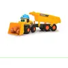 Image de Chargeuse Sur Pneus Avec Remorque Abc Tracey Trailer Jaune