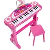 Image de Clavier Sur Pied My Music World Avec Tabouret Rose