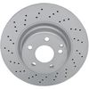 Image de ATE 24.0132-0115.1 Disque de frein perforé/ventilé de l'intérieur, revêtu, allié/carbonisé