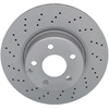 Image de ATE 24.0128-0125.1 Disque de frein perforé/ventilé de l'intérieur, revêtu, allié/carbonisé