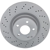 Image de ATE 24.0132-0125.1 Disque de frein perforé/ventilé de l'intérieur, revêtu, allié/carbonisé