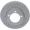 Image de ATE 24.0132-0143.1 Disque de frein perforé/ventilé de l'intérieur, revêtu, allié/carbonisé
