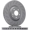 Image de ATE 24.0130-0180.1 Disque de frein perforé/ventilé de l'intérieur, revêtu, allié/carbonisé