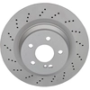Image de ATE 24.0126-0136.1 Disque de frein perforé/ventilé de l'intérieur, revêtu, allié/carbonisé