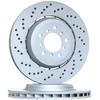 Image de ATE 24.0128-0208.2 Disque de frein perforé/ventilé de l'intérieur, revêtu, à haute teneur en carbone, avec vis/boulons