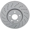 Image de ATE 24.0132-0136.1 Disque de frein perforé/ventilé de l'intérieur, revêtu, allié/carbonisé