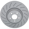 Image de ATE 24.0136-0108.1 Disque de frein perforé/ventilé de l'intérieur, revêtu, allié/carbonisé, avec vis/boulons