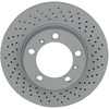 Image de ATE 24.0124-0210.1 Disque de frein perforé/ventilé de l'intérieur, revêtu, allié/carbonisé